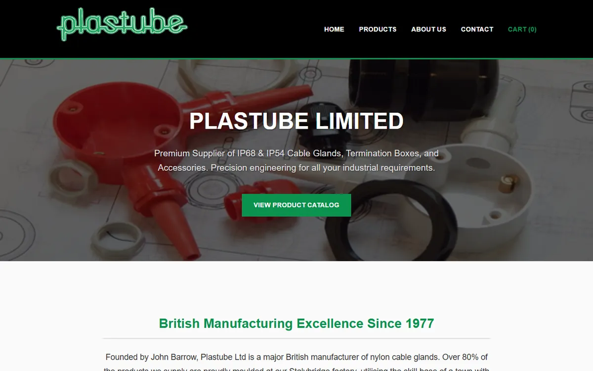 Home | Plastube Website Design